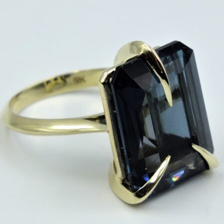 “Dusk” London blue topaz ring