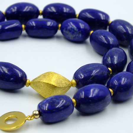 Lapis Nugget Necklace